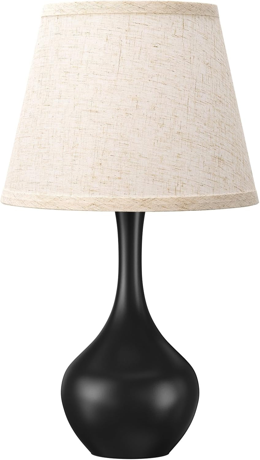 16.1" Touch Table Lamps for Nightstand, 3-Way Dimmable Small Bedroom Lamps for Night Stands, Black Bedside Lamps for Living Room, Kids Room, End Table