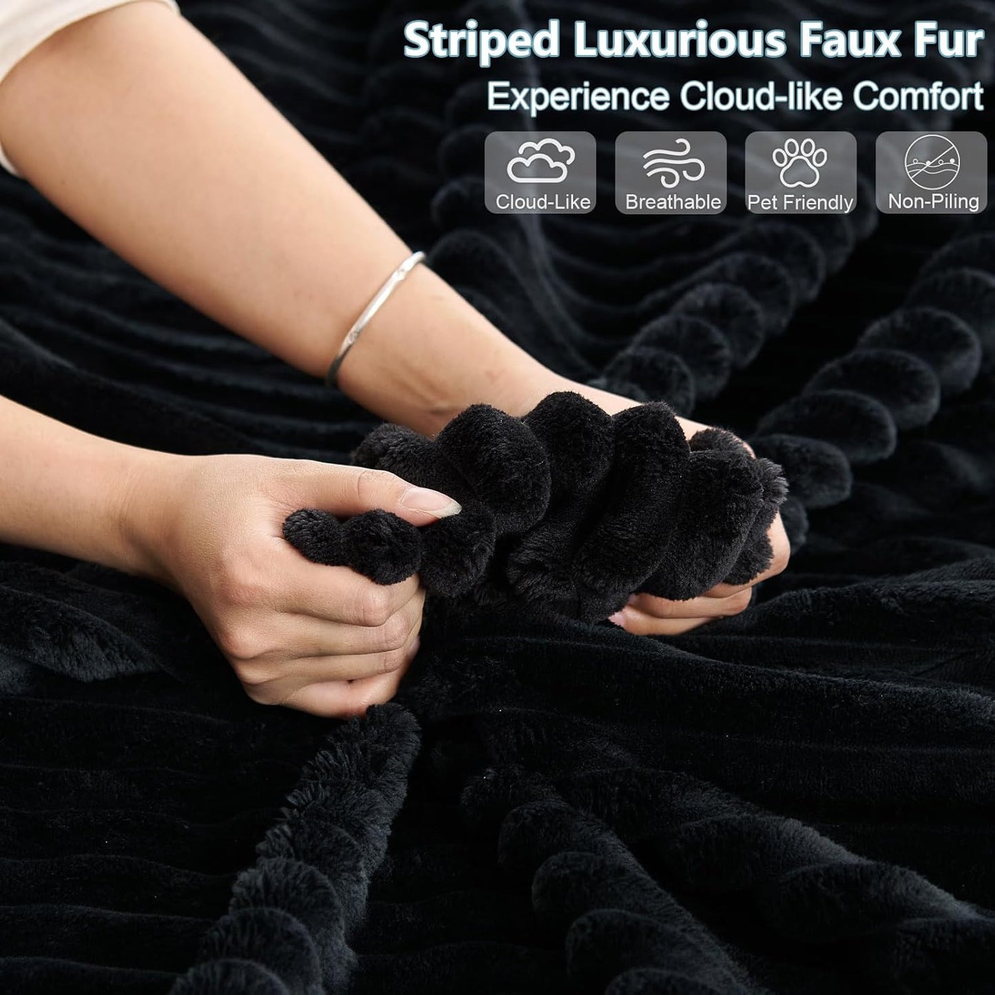 96" Cloud Sectional Couch with L-Shape Chaise, Modern Corduroy Boneless Couch for Living Room,Memory Foam Sofa with Deep Seat,No Assembly Required (Black,Right-Facing Chaise)