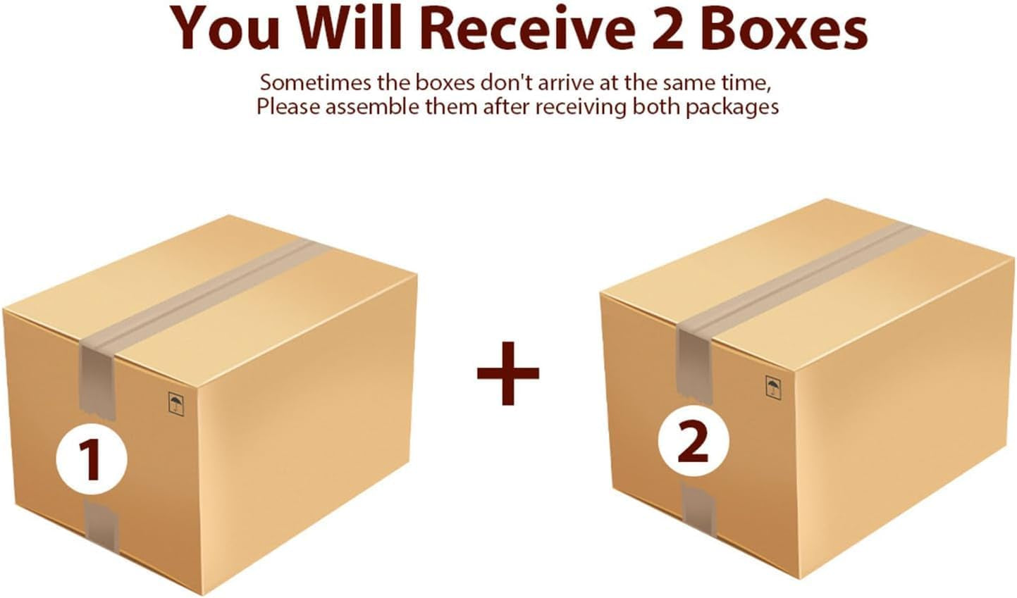 Executive Desk with File Drawers, Farmhouse Home Office Desk with Charging Station, 60 in Wooden Computer Desk with Cabinet Storage for Work Study Writing, Walunt Brown