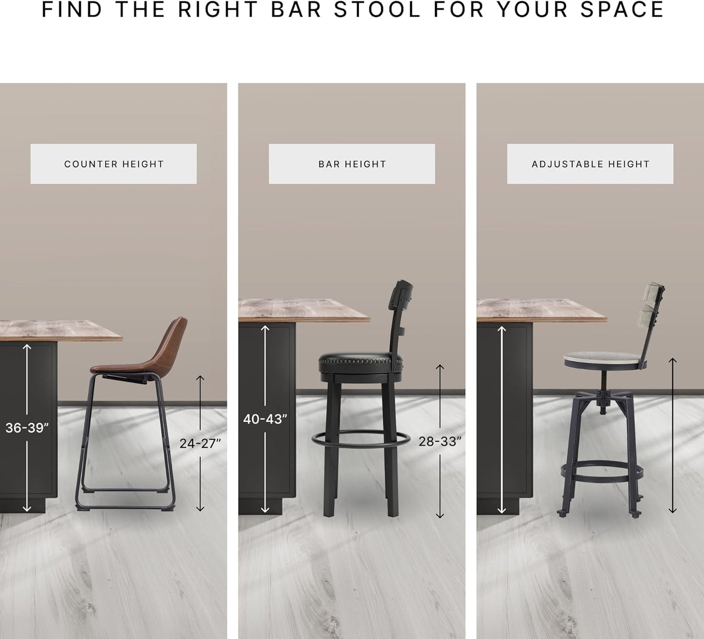 Valebeck | 30″ Farmhouse Pub-Height Swivel Barstool with Back – Upholstered Cushion, Nailhead Trim, Metal & Wood Frame, Brown