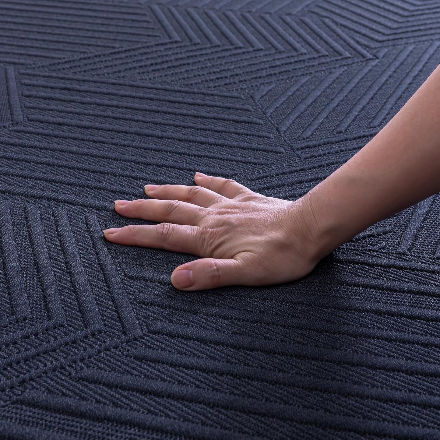 EGOHOME 14 Inch Hybrid King Mattress, Memory Foam Pocket Spring Mattress with Cooling Cover, Bed in a Box, Certipur-Us Certified, Made in USA, 76”X80”X14” Black