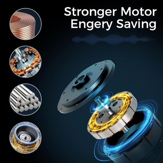 Ceiling Fans with Lights Remote Control - Flush Mount Dimmable 3000K-6500K LED 6 Speed with Quiet DC Motor for Bedroom, Living Room and Outdoor Patio