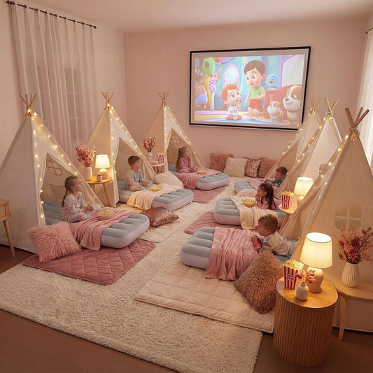 Kids Teepee Tent for Girls or Boys with Carry Case, Foldable Play Tent for Toddler Suit for Indoor and Outdoor Play, Protable Kids Playhouse Children Tent(Mat Not Included)