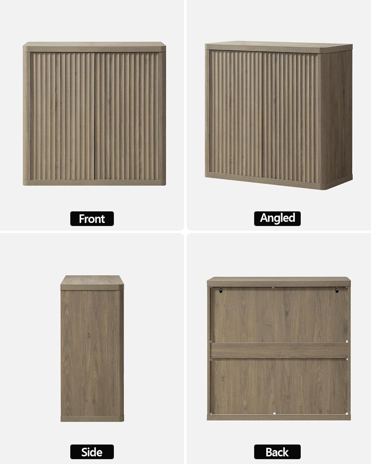 Buffet Cabinet with Storage 103.8" Sideboard Accent Modern Credenza with Doors & Shelves Fluted Tall Media Console Mid Century Coffee Bar Table for Living Room Kitchen Dining Room Hallway