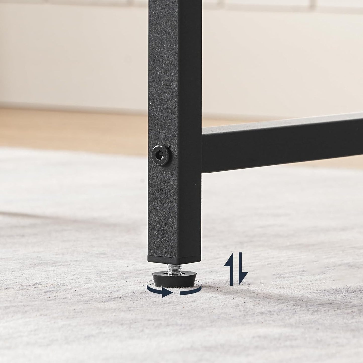 Bar Stools,25.4" Saddle Stools with PU Upholstery, Counter Height Stools with Footrest, Kitchen Breakfast Chairs, for Dining Room, Cafe, Bar, Black BB23BY01