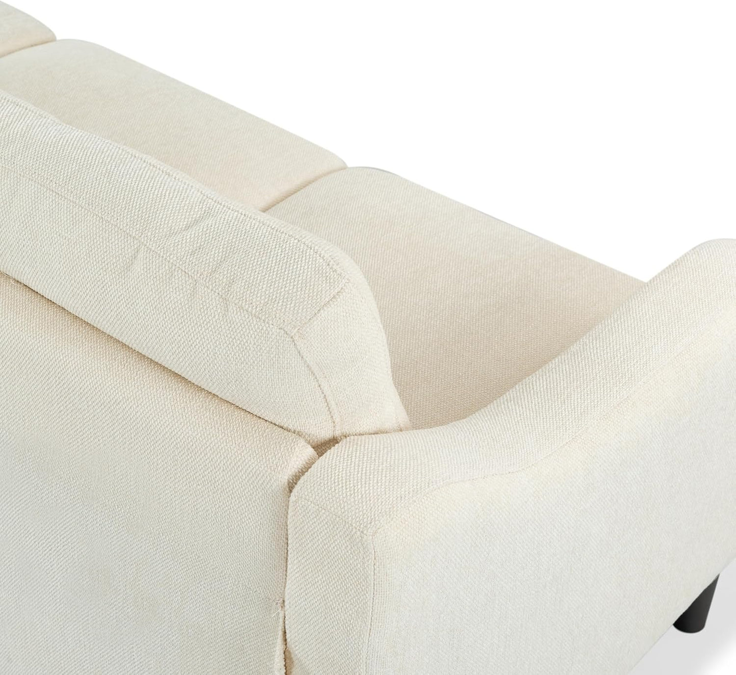 Couture Furniture Collection Nathaniel Cream Tufted 3-Seater Sofa