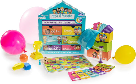 House of Friendship - DIY Friendship Playhouse Kit for Kids Ages 4-12, Social Skills Learning Activities, Creative Crafts for Teamwork, Communication, and Emotional Intelligence