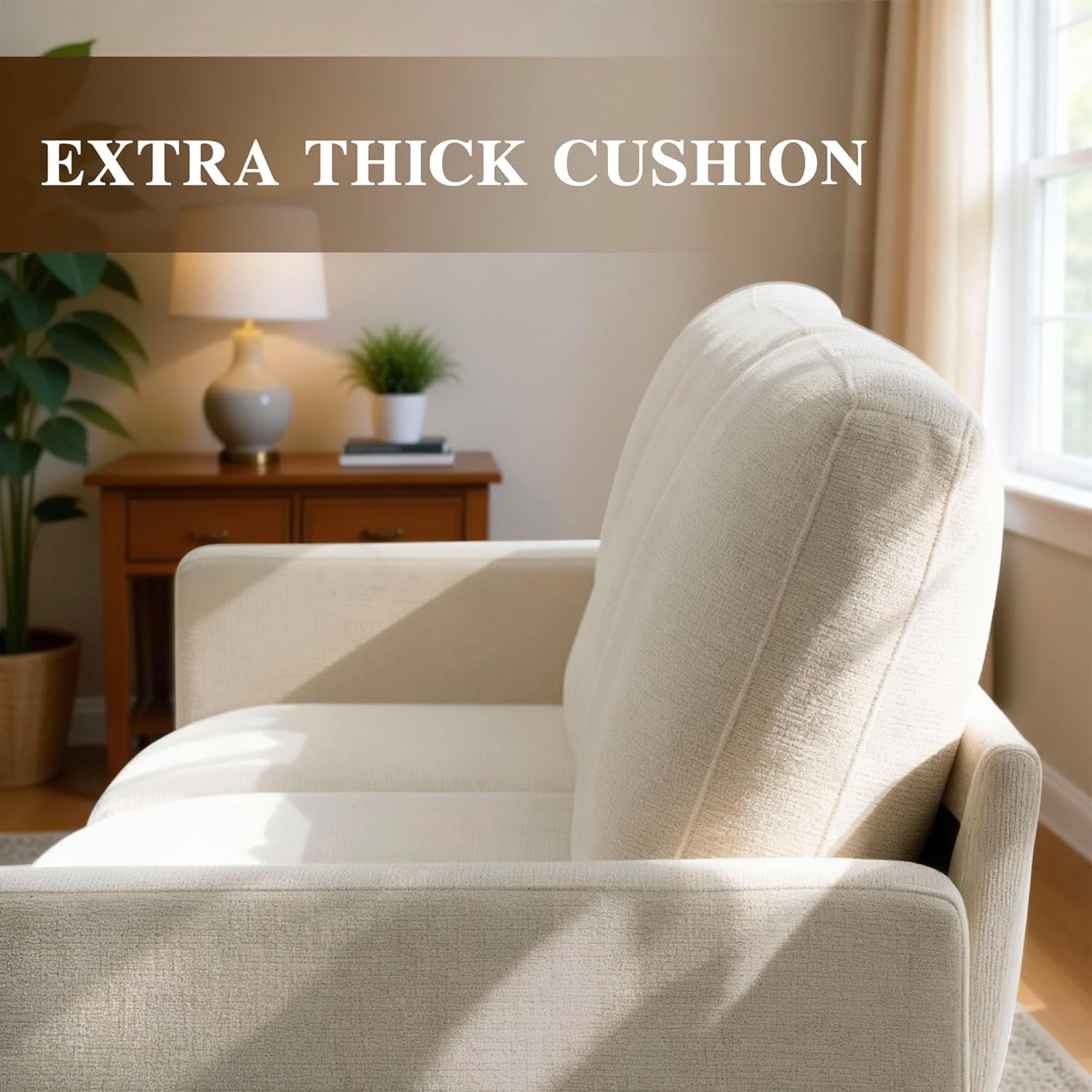 112" Modular Sectional Couches for Living Room, U-Shaped Modern Sofa with Ottomans, 5-Piece Chenille Sofa Set for Home Furniture, Beige