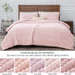Fleece Queen Comforter Set -Super Soft & Warm Fluffy Pink Bedding, Luxury Fuzzy Heavy Bed Set for Winter with 2 Pillow Cases