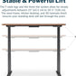 Electric Standing Desk - 60X30 desk, Adjustable Height Stand up Computer Desk - Dual Motor with Memory Presets, Stable T-Style Legs- Home Office Essentials - Walnut