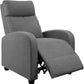 Recliner Chair Adjustable Home Theater Single Recliner Sofa Furniture with Thick Seat Cushion and Backrest Modern Living Room Recliners (Fabric, Aurora Grey)