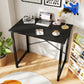 32 Inch Office Small Computer Desk Modern Simple Style Writing Study Work Table for Home Bedroom - Wood Black