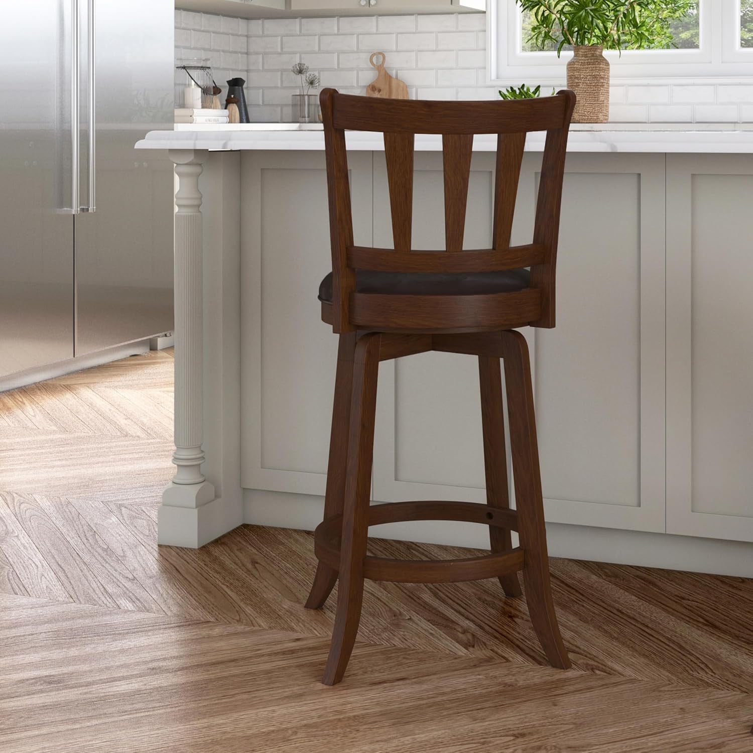 Presque Isle Swivel Stool, Counter Height, Cherry