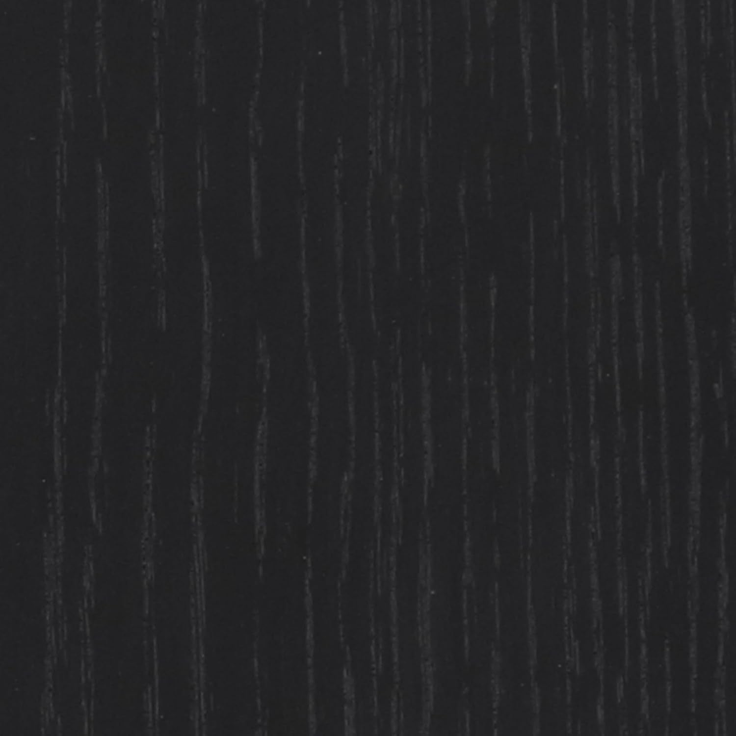 Joey Mid Century Modern Storage Cabinet, Arched Accent Cabinet with Rounded Bottom Edges and Integrated Door Pull Cutouts, Black Oak