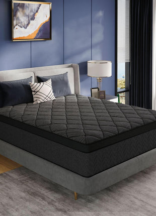 12-Inch Premium Hybrid King Mattress with Cooling Gel Memory Foam and Pocket Springs, Medium Firm Support, 365-Night Trial