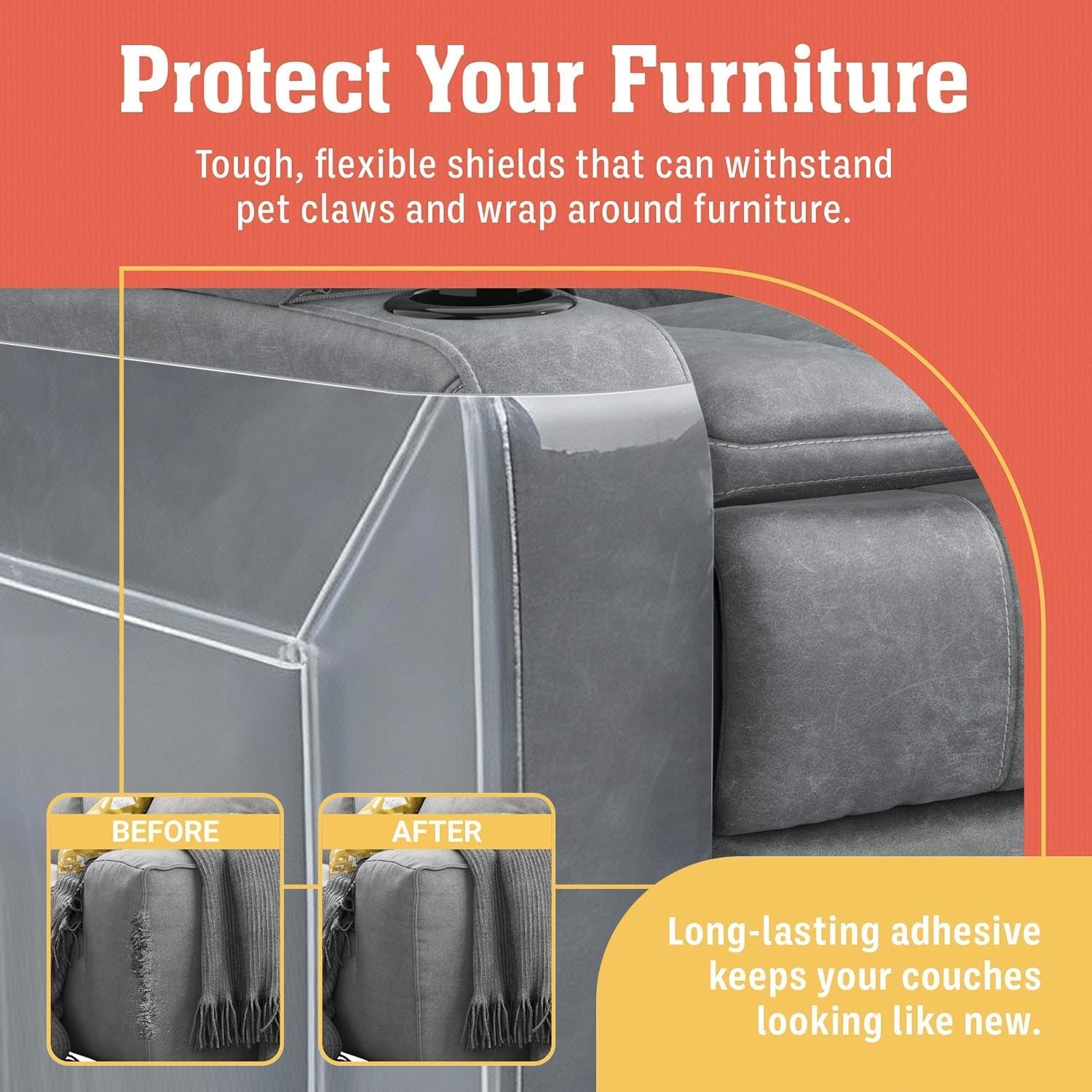 Loveseat Recliner Sofa, Manual Reclining Loveseat with Removable Armrest, PU Leather Double Recliner for RV with 2-Tier Cushions, USB Charging Ports, Cup Holders - Gray PU