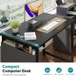 Computer Desk 31 Inch Home Office Desks for Small Spaces, Gaming Writing Study Work Table with Storage Bag for Bedroom, Black