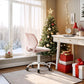 Armless Home Office Desk Chair, Colorful Task Chair with Soft Mesh Padded Cushion, Height Adjustable Swivel Study Computer Chair for for Girls Boys Teens (Pink Ⅰ, 1PC)
