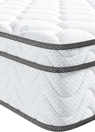 10-Inch Twin XL Hybrid Mattress - Ergonomic Design with Memory Foam and Pocket Springs, Fiberglass-Free for Enhanced Cooling and Pressure Relief, Medium Firm Feel (39" x 80")