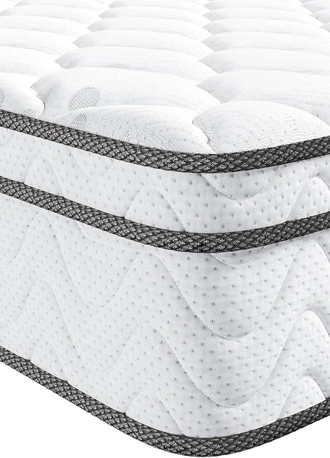 10-Inch Twin XL Hybrid Mattress - Ergonomic Design with Memory Foam and Pocket Springs, Fiberglass-Free for Enhanced Cooling and Pressure Relief, Medium Firm Feel (39" x 80")