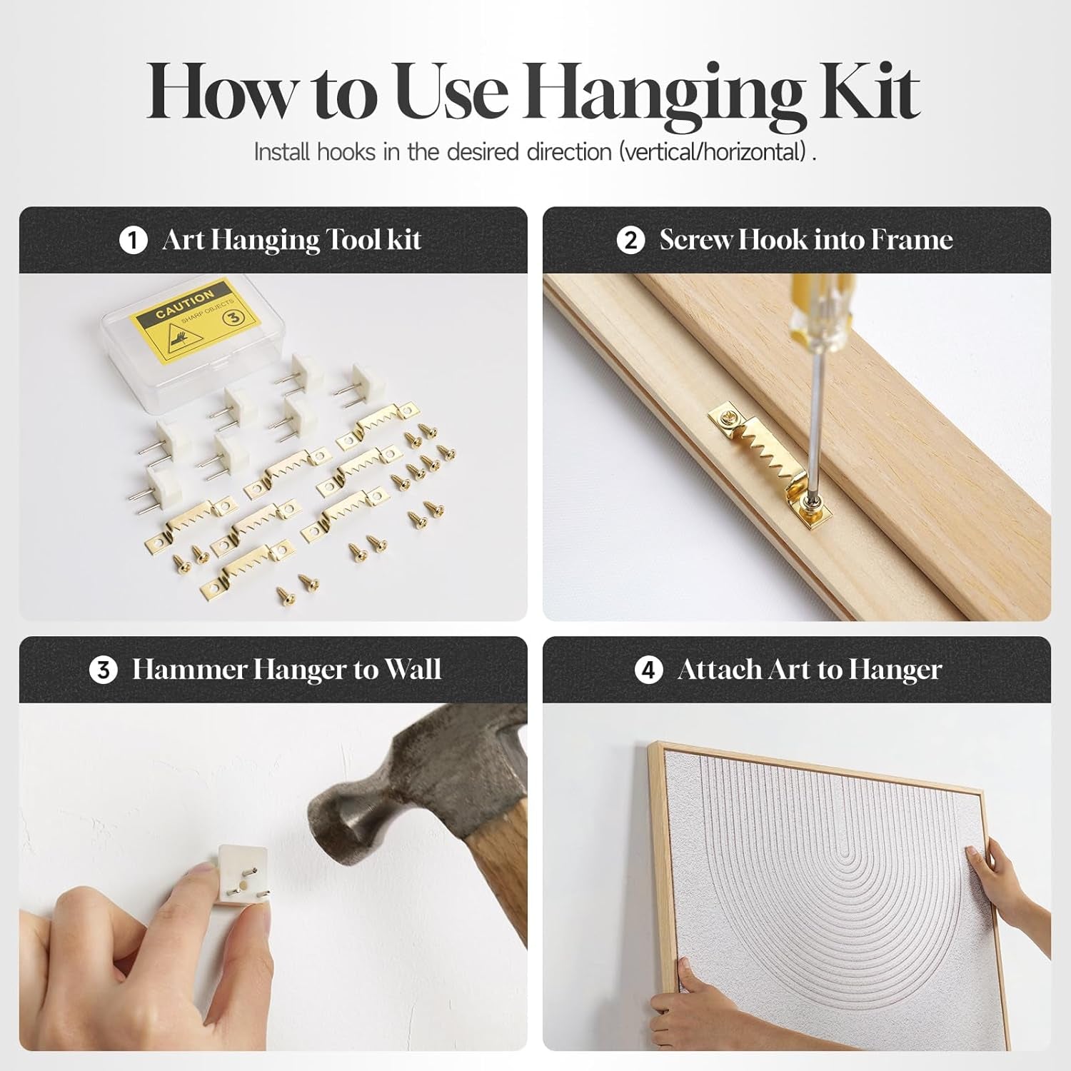 Framed Neutral Wall Art for Living Room, Large 3 Piece Abstract Pastel Grunge Forest Landscape Tree Canvas Artwork Set, Modern Art Decorative Nordic Painting Picture Prints for Hallway Office 24X36 In