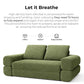 Convertible Sleeper Sofa Bed Floor Sofa 3-In-1 No Assembly, Foldable Mattress with Corduroy Upholstery Green, Lounge Loveseat Couch for Living Room Studio Guest Room