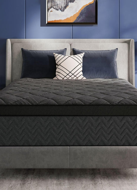 12-Inch Premium Hybrid King Mattress with Cooling Gel Memory Foam and Pocket Springs, Medium Firm Support, 365-Night Trial