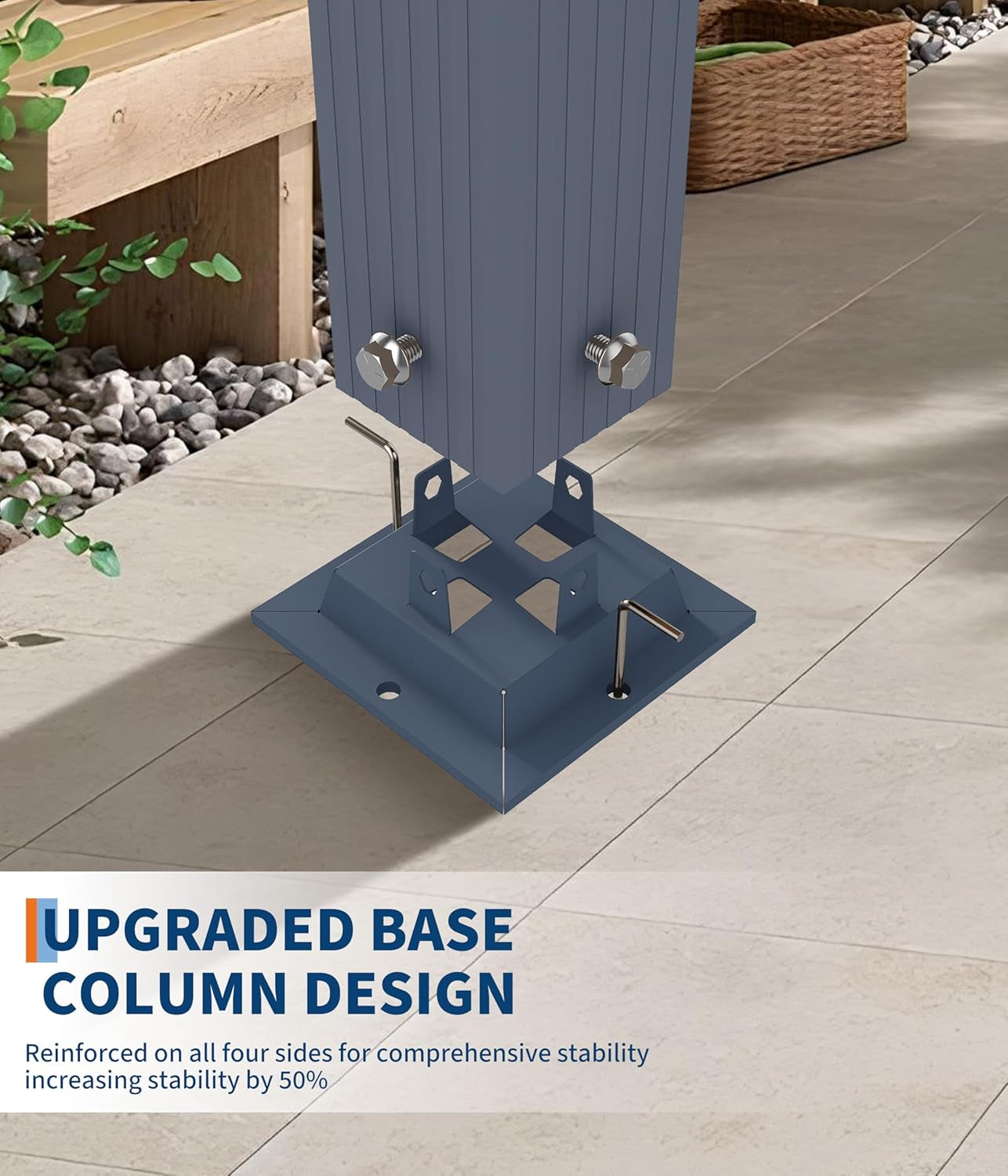 10 X 13 Ft Aluminum Pergola, Outdoor Metal Gazebo with Adjustable Canopy, Reinforced Frame Outdoor Shelter for Backyard Patio Garden Deck - Blue with Curtains Mosquito Netting