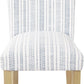 Classic Parsons Dining Chair -Blue Farmhouse Stripe (Set of 2)