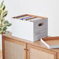 Storage/Filing Boxes with Lift-Off Lid - Letter/Legal Size, Sturdy, Easy Assembly, White, 16.2" L X 12.5" W X 10.5" H, Pack of 20
