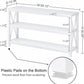 Console Table for Entryway, Long Sofa Table with 3 Tier Shelves, Modern White Hallway Tables for Living Room (55 Inch, White Oak)