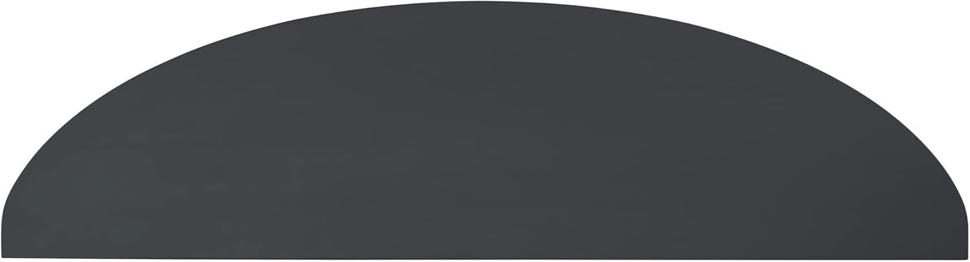 Half-Moon Console Table, Retro Sofa Table with 3 Storage Drawers and Shelf, Solid Wood Side Table for Entryway Living Room Bedroom, Black