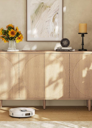59-Inch Modern Buffet Cabinet with Storage for Living and Dining Rooms