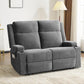 Loveseat Recliner, Loveseat Sofa with Adjustable Footrest, Wall Hugger Recliner for Living Room & Home Theater & Rv(Gray)
