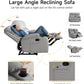 Reclining Loveseat Double Recliner Couch, Anti-Scratch RV 2 Seater Wall Hugger Recliner Chair Set for Living Room, RV, Home Theater(Loveseat, Gray)