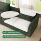 Modular Sectional Sleeper Sofa Green Couch L Shaped Sectional Sofa with Storage, Convertible Couches for Living Room - Green