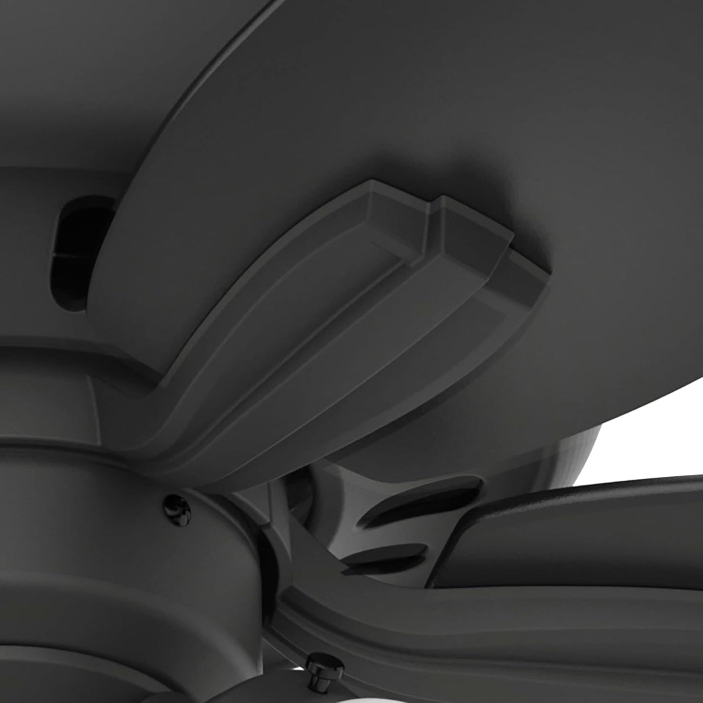 42 Inch Indoor Ceiling Fan with LED Lights - Black Ceiling Fan with Pull Chain, for Bedroom or Living Room, Low Profile Mount, No Remote, 5 Blades, Includes Bulbs - Newsome 52393, Matte Black