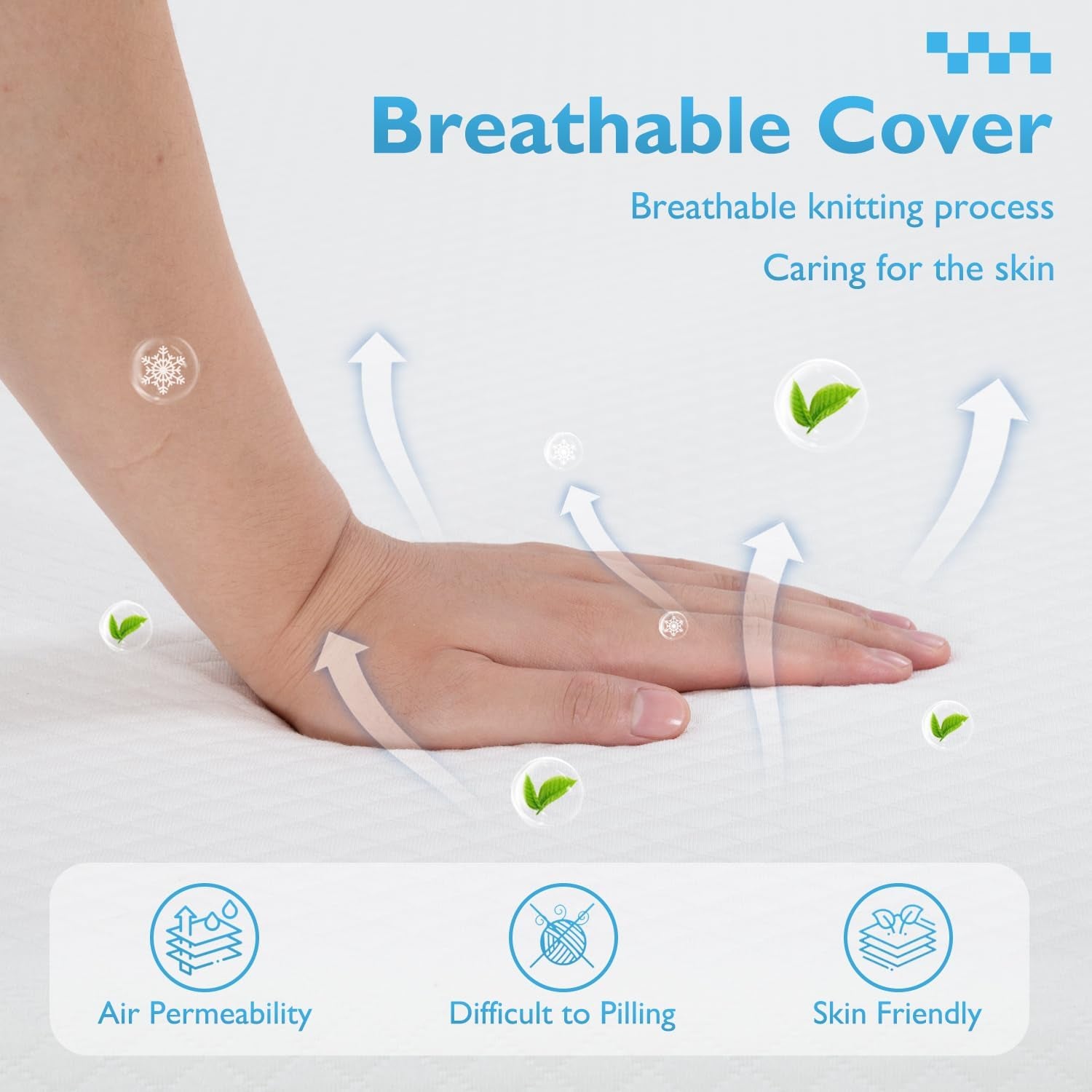 | 8 Inch Twin XL Mattress | Medium Firm | Gel Memory Foam Mattress | White | Bed in a Box, Certipur-Us Certified | Pressure Relief, Cooling Ventilated Foam | Washable Removable Cover