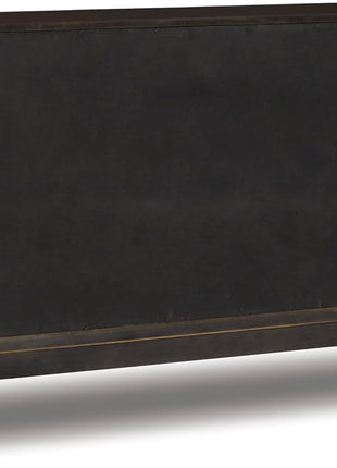 Burkhaus Traditional Dining Room Server with Dual Cabinets in Dark Brown Finish by Signature Design by Ashley
