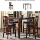 Bennox Dining Room Table and Chairs with Bench (Set of 6), Brown