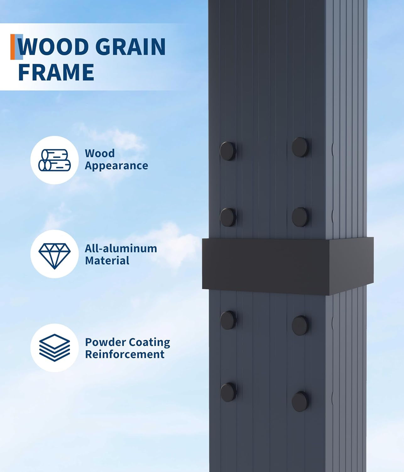 10 X 13 Ft Aluminum Pergola, Outdoor Metal Gazebo with Adjustable Canopy, Reinforced Frame Outdoor Shelter for Backyard Patio Garden Deck - Blue with Curtains Mosquito Netting