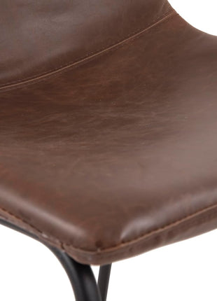 Signature Design by Ashley Centiar Mid-Century Dining Bucket Chairs, Set of 2, Black and Brown