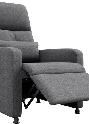 Ergonomic Power Recliner Chair with Heat and Massage Function, Adjustable Electric Recliner in PU Leather, Tall Back and Padded Seat for Home Theater Seating in Living Room