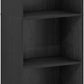 LUDER Book Shelf, 5-Cube Bookshelf, Bookcase with Open Shelf, 9.4 X 15.8 X 52, for Living Room, Bedroom, Home Office, Blackwood