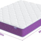 Queen Mattress 12 Inch Queen Size Mattress Memory Foam Hybrid Mattresses in a Box,Medium Firm Support with Pocket Spring,Ergonomic Design,Motion Isolation,Certipur-Us,80"X60"X12"