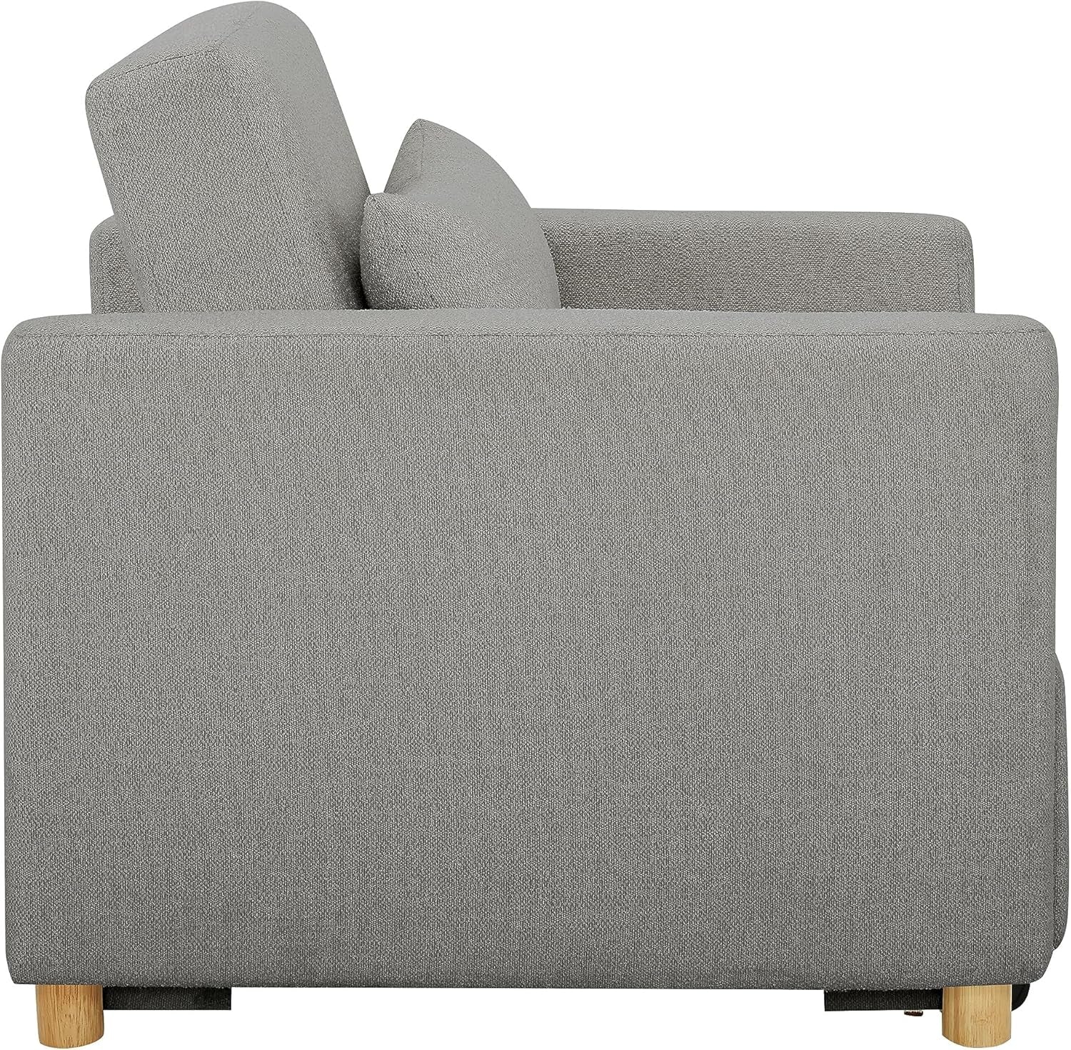 ® Corwin 36" Convertible Accent Chair, Dreamcoil® Comfort, Fingerguard® Pinch Point Protection, Polyester Boucle Fabric, Gray