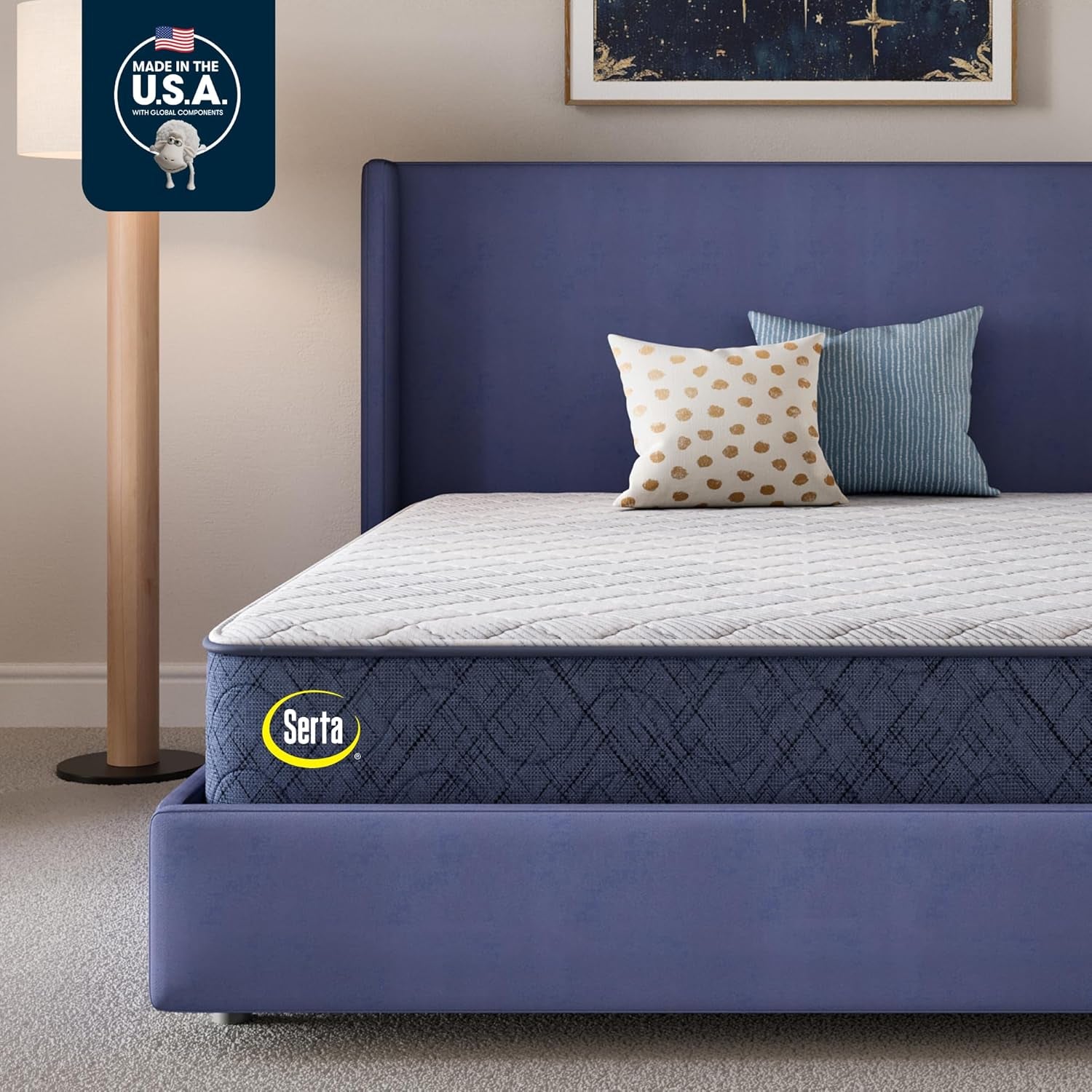 Five Star Mattress Tranquility 12-Inch Firm– King– Zoned Support, Pressure Relief, Cooling– Bed-In-A-Box – Ideal for Back & Stomach Sleepers – 100 Night Trial, 10-Year Limited Warranty