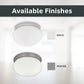 2-Lights Flush Mount Ceiling Light, 9 Inch Lighting Fixture for Kitchen, Bedroom, Bathroom, and Hallway, Frosted White Glass, White, 4732-WH