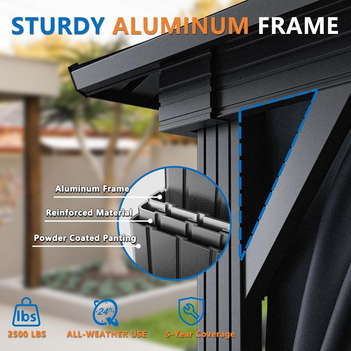 10X12 Hardtop Gazebo on Clearance with Heavy Duty Galvanized Steel Double Metal Roof,Aluminum Frame,Patio Gazebo with Curtains and Netting,Outdoor Permanent Gazebo Pavillon for Backyard,Black