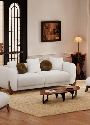 3-Piece Modern Cloud Couch Set for a Cozy Living Room – Skin-Friendly and Comfortable